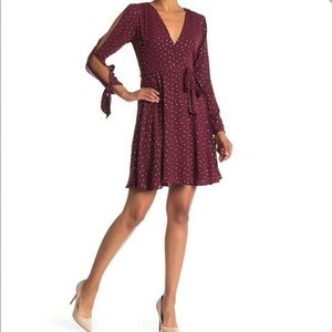 Laundry Maroon Long Sleeve Dress Size 4